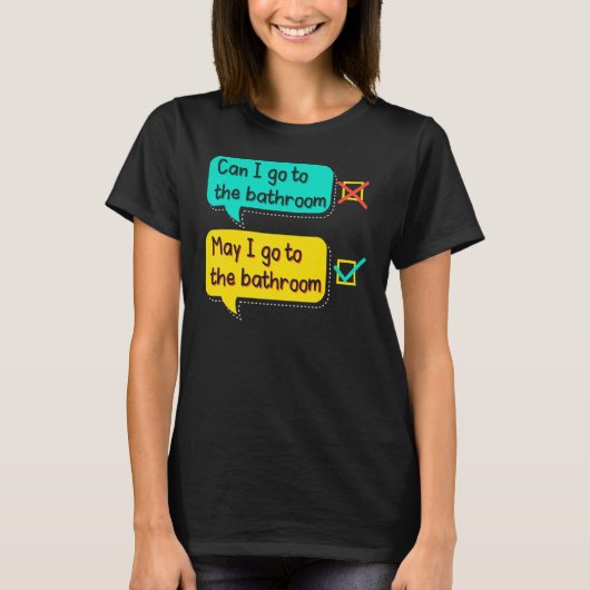 English Teacher Grammar Teaching School Grammarian T-shirt (Voorkant)