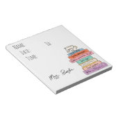 English Teacher Hallpass Notitieblok (Schuin)