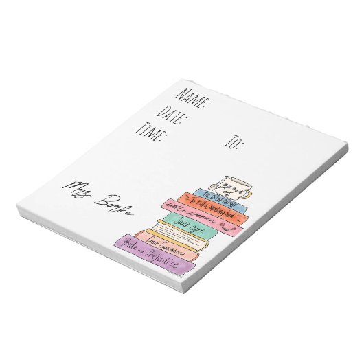 English Teacher Hallpass Notitieblok (Linkerzijde)