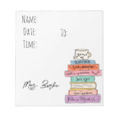 English Teacher Hallpass Notitieblok (Voorkant)