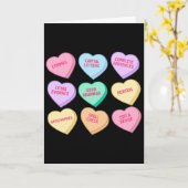 English Teacher Valentines Candy Heart English Gra Kaart (Gele Bloem)