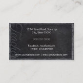 English Teacher Visitekaartje (Achterkant)