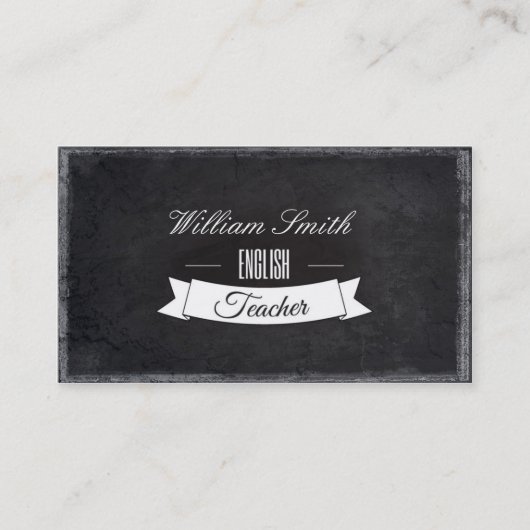 English Teacher Visitekaartje (Voorkant)