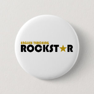 English Teaching Rockstar Ronde Button 5,7 Cm
