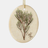 English Thyme Herb Keramisch Ornament (Rechts)