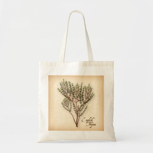 English Thyme Herb Tote Bag (Voorkant)