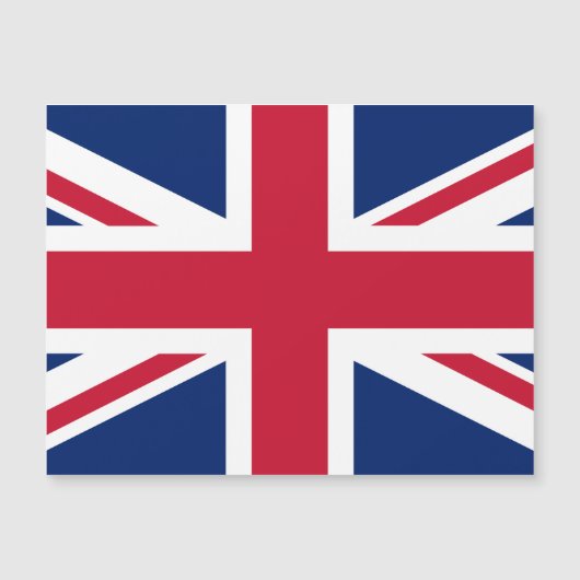 English Union Jack Magnetic Kaart (Voorkant)