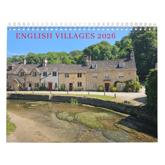 English villages 2026 calendar kalender (Hoes)