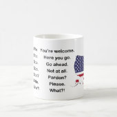 English vs. German - Bitte vs. Please - Mug Koffiemok (Center)