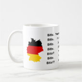 English vs. German - Bitte vs. Please - Mug Koffiemok (Links)