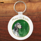 EnglishSetterPeace2 Sleutelhanger (Voorkant)