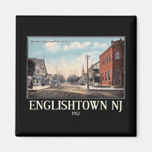 Englishtown, New Jersey, Vintage Magneet
