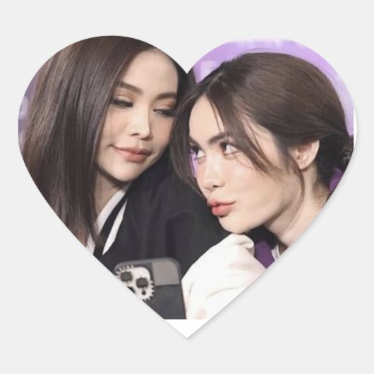 Englot, Engfa & Charlotte Thai GL Shipped Couple Hart Sticker (Voorkant)