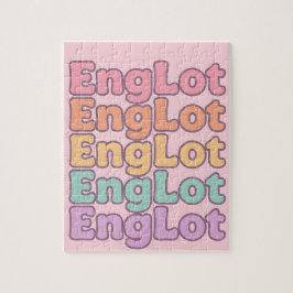 Englot Kawaii-bubbelletters Legpuzzel