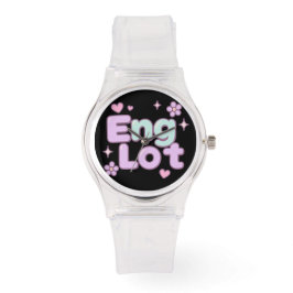 Englot Kawaii Bubble Letter Horloge