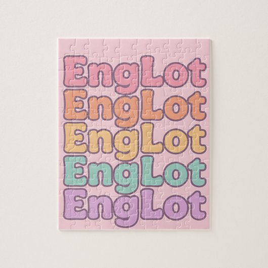 Englot Kawaii Bubble Letter Legpuzzel (Verticaal)