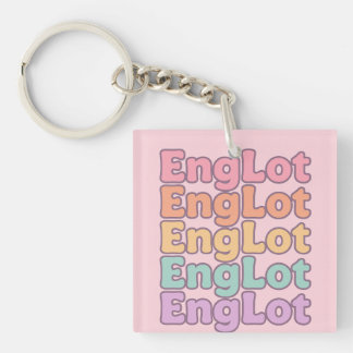 Englot Kawaii Bubble Letter Sleutelhanger