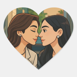 Englot Show Me Love Series Thaise GL Koppelsticker Hart Sticker