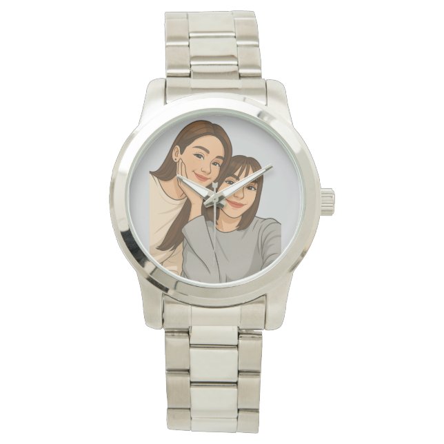Englot Thai GL Engfa and Charlotte Ship Couple Horloge (Voorkant)
