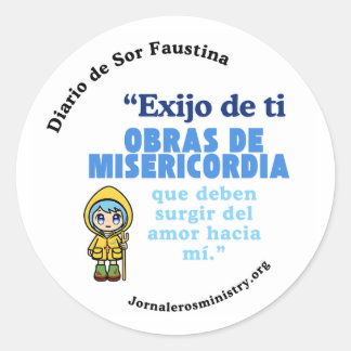 Engomado "Sirve por amor a Cristo" Ronde Sticker