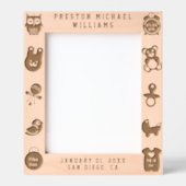 Engraved Baby Birth Stats Personal Picture Frame Gegraveerde Lijstjes (Voorkant)