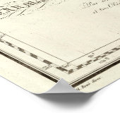 Engraved Map Oostenrijk en Indonesië Poster (Hoek)