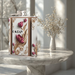 Engraved Ornate Baroque Opulence Vintage Ivory  Heupfles