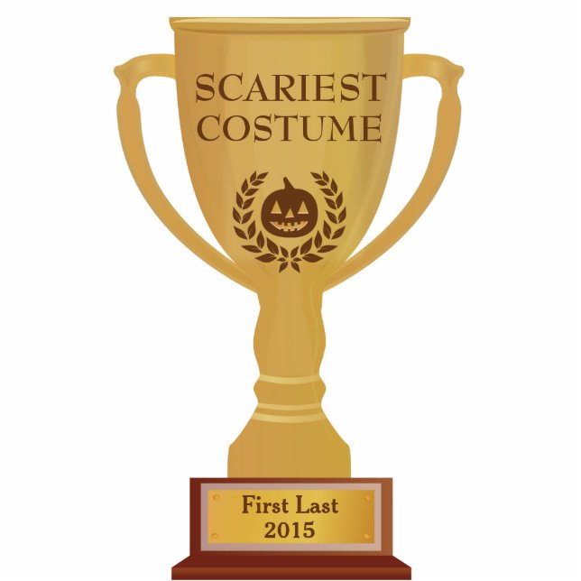 engste kostuum trofee foto sculptuur staand fotobeeldje  (Voorkant)