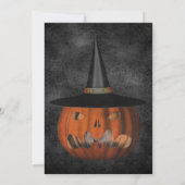 Engstige Jack-O-Lantern Pompoen Halloween Kaart (Achterkant)