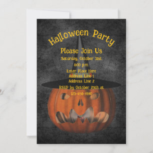 Engstige Jack-O-Lantern Pompoen Halloween Kaart