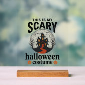 Engstigend Halloween-kostenuum Herenhuis Vectoront Acryl Bord (Neutraal)