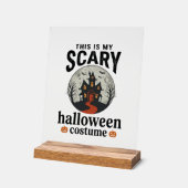 Engstigend Halloween-kostenuum Herenhuis Vectoront Acryl Bord (Hoek)