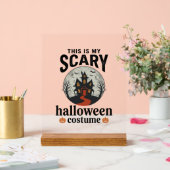 Engstigend Halloween-kostenuum Herenhuis Vectoront Acryl Bord (Huwelijk)
