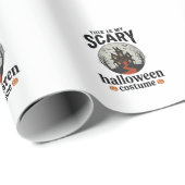 Engstigend Halloween-kostenuum Herenhuis Vectoront Cadeaupapier (Rol Hoek)