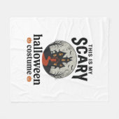 Engstigend Halloween-kostenuum Herenhuis Vectoront Fleece Deken (Voorkant (Horizontaal))