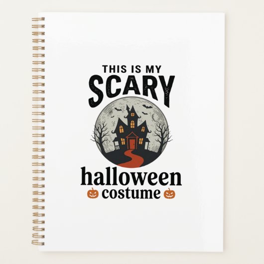 Engstigend Halloween-kostenuum Herenhuis Vectoront Planner (Voorkant)