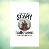 Engstigend Halloween-kostenuum Herenhuis Vectoront Raamsticker (Vel 3)