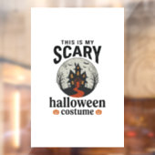 Engstigend Halloween-kostenuum Herenhuis Vectoront Raamsticker (Vel 2)