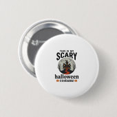 Engstigend Halloween-kostenuum Herenhuis Vectoront Ronde Button 5,7 Cm (Voorkant /achterkant)