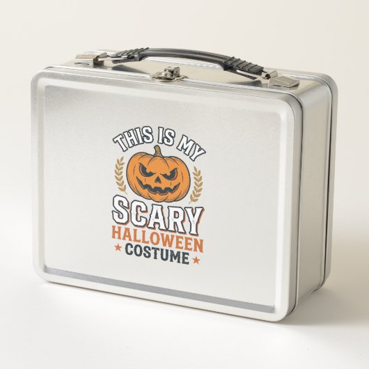 Engstigend Halloween Kostuum Pompoen Vintage Vecto (Voorkant)