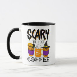 Engstigend tot ik koffie krijg Halloween Pompoen S Mok