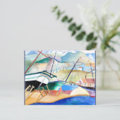 Engström - Boats on the Beach, Noors thema Briefkaart (Staand voorkant)