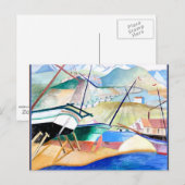 Engström - Boats on the Beach, Noors thema Briefkaart (Voorkant / Achterkant)