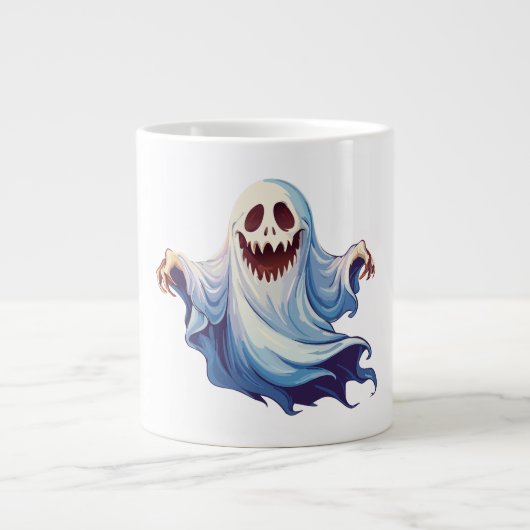 Engstwekkende geest grote koffiekop (Voorkant)
