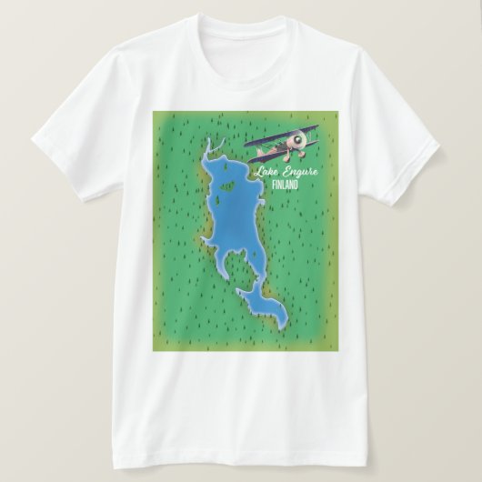 Engurmeer Finland kaart T-shirt (Design voorkant)