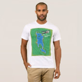Engurmeer Finland kaart T-shirt (Voorkant volledig)