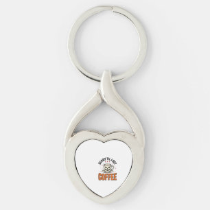 Engwekkend tot koffie Vintage Halloween koffie shi Sleutelhanger