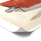 Enhanced 1956 Lincoln Première 4-deurocentervouw A Poster (Hoek)