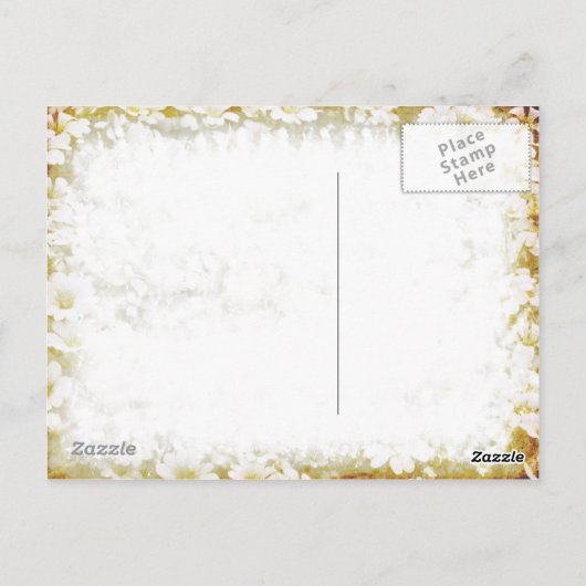 Enhanced Dasies Floral Briefkaart (Achterkant)