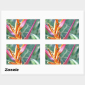 Enhanced Heliconia Flower Rechthoekige Sticker (Vel)